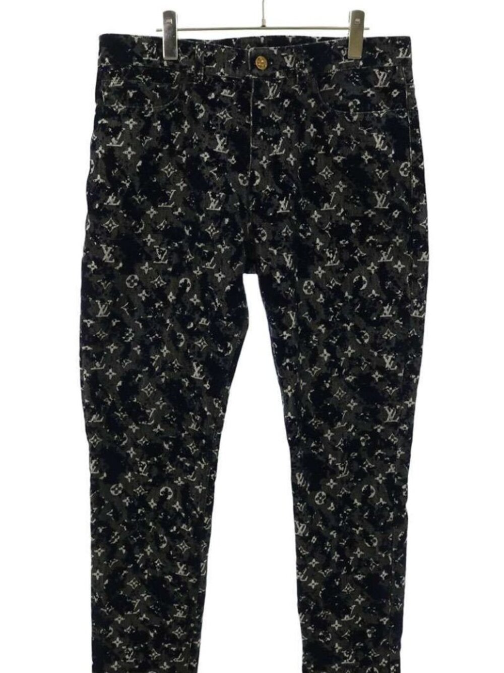 Louis Vuitton Uzd Monogram Flock Seasonal Slim Long Pants